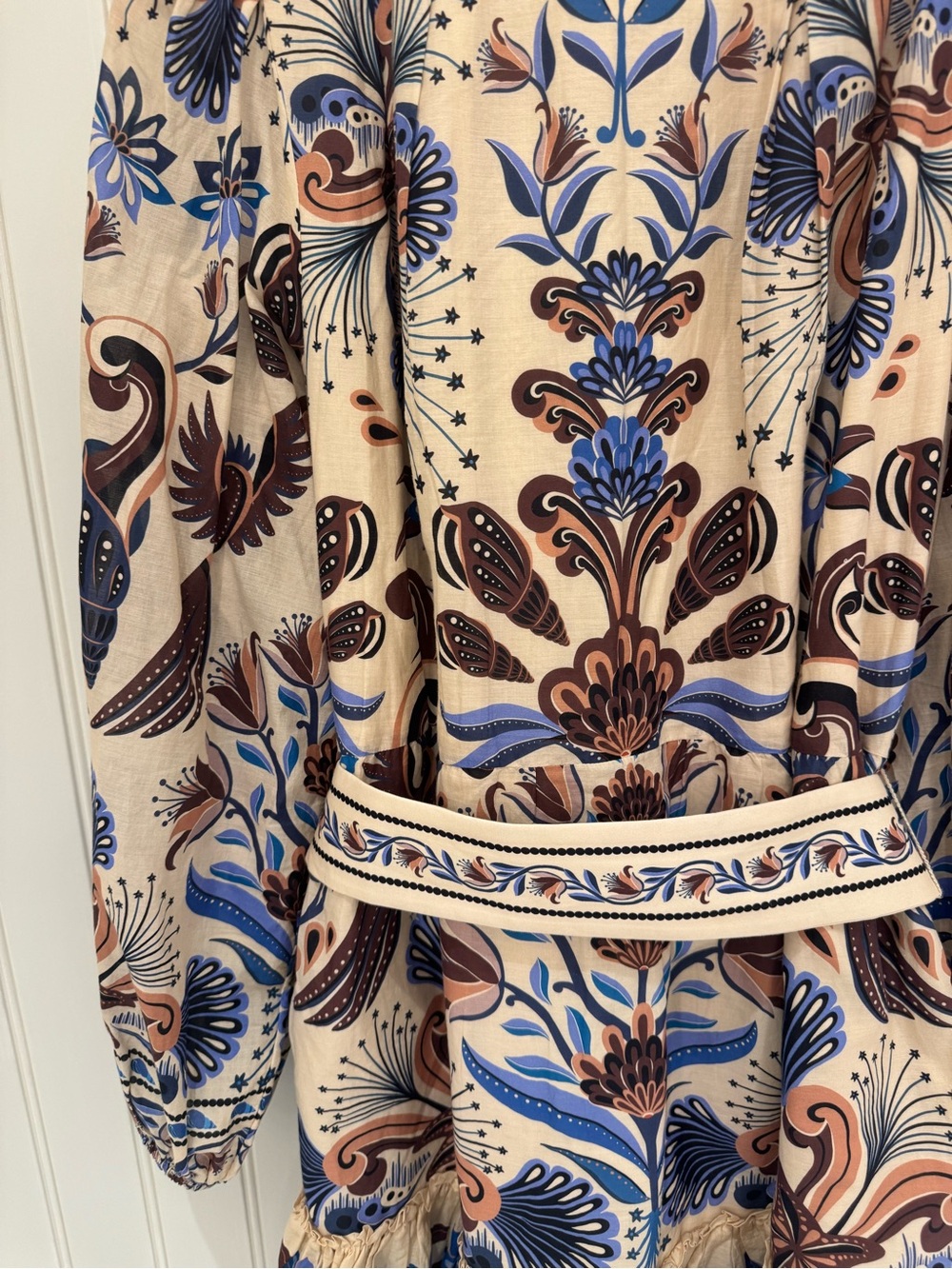 FARM Rio Long Sleeve Belted Mini Dress | Size Small | Perfect Condition - Picture 9 of 9